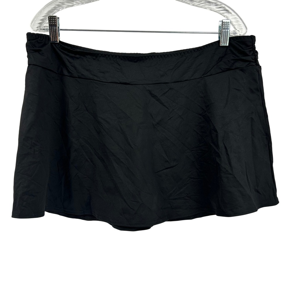 Lands End‎ Black Swim Skirt Bottom Womens Size 16